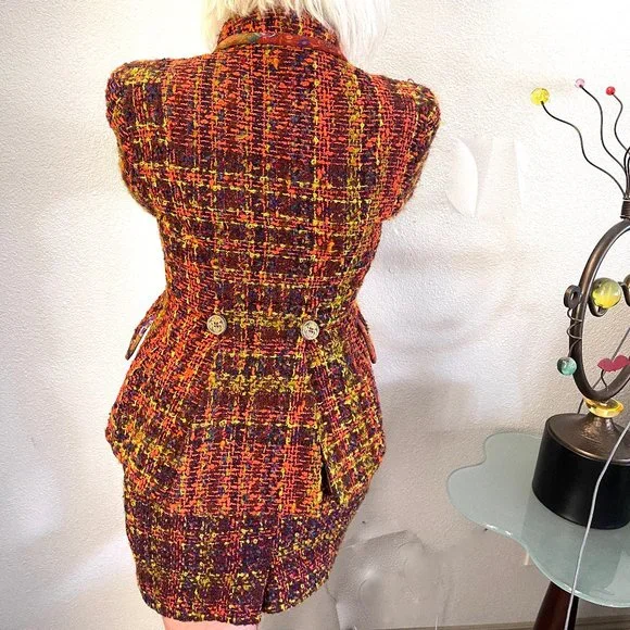 Auc Christian Lacroix Boucle Tweed 2 pisses suit - Picture 4 of 15